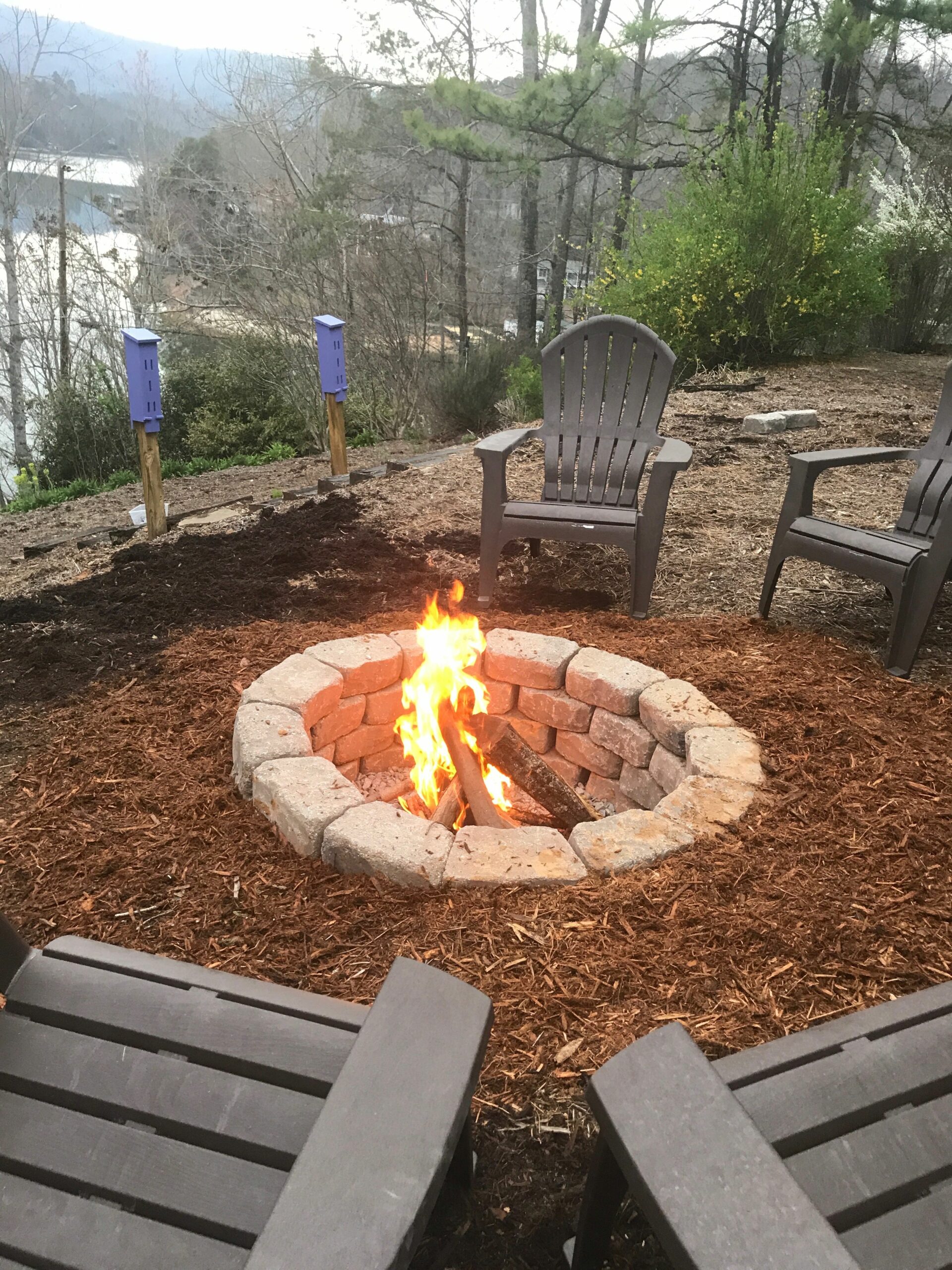 Backyard Diy In Ground Fire Pit