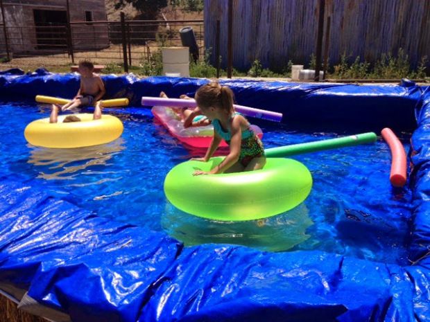 Backyard Diy Temporary Pool