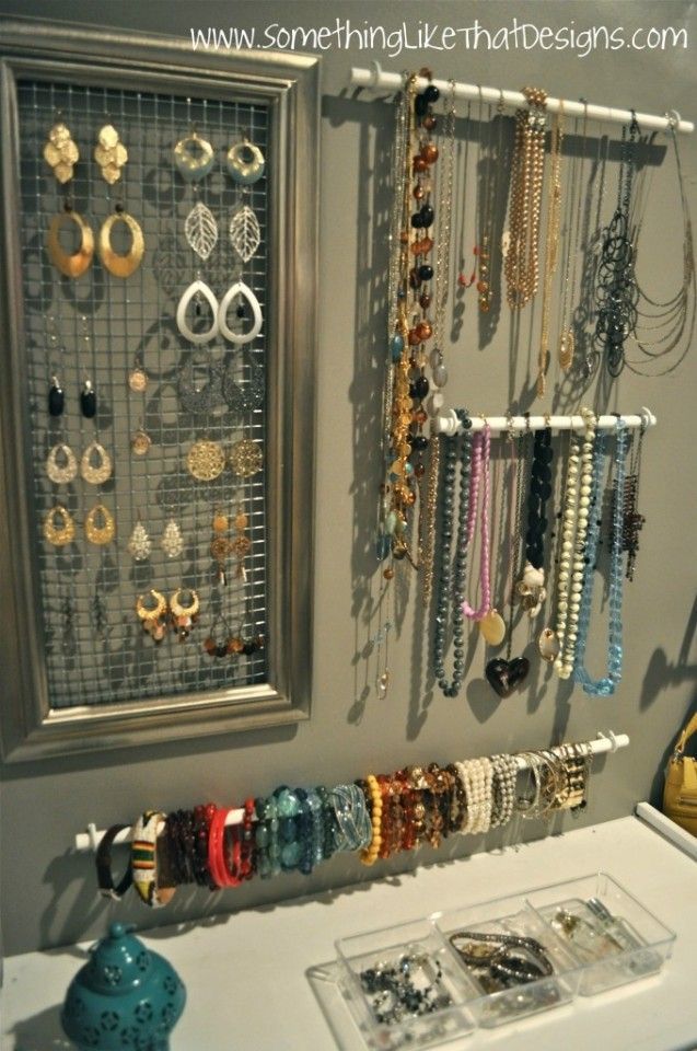 Bedroom Diy Jewelry Storage Ideas