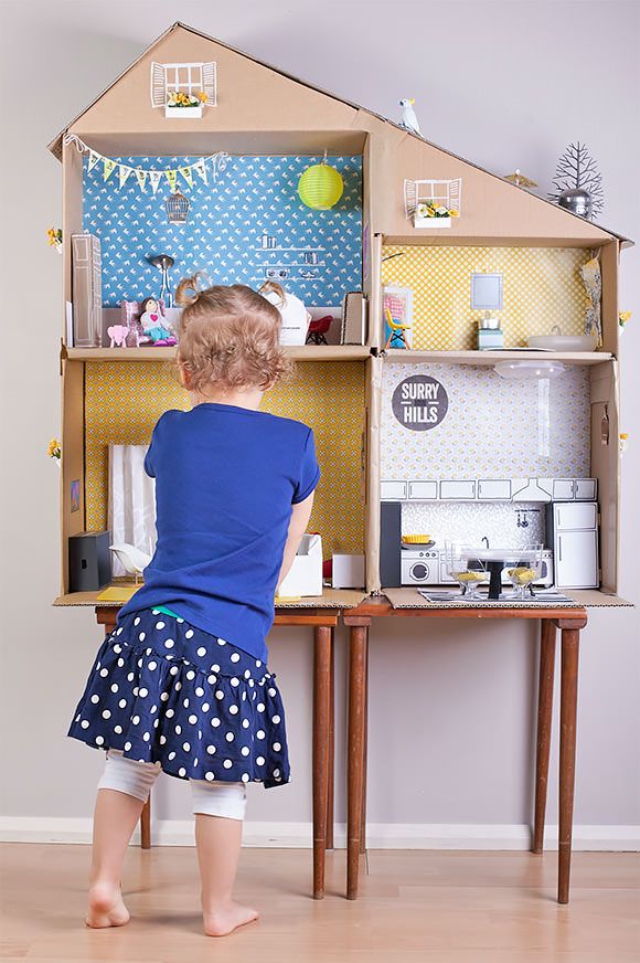 Cardboard Diy Dollhouse Ideas