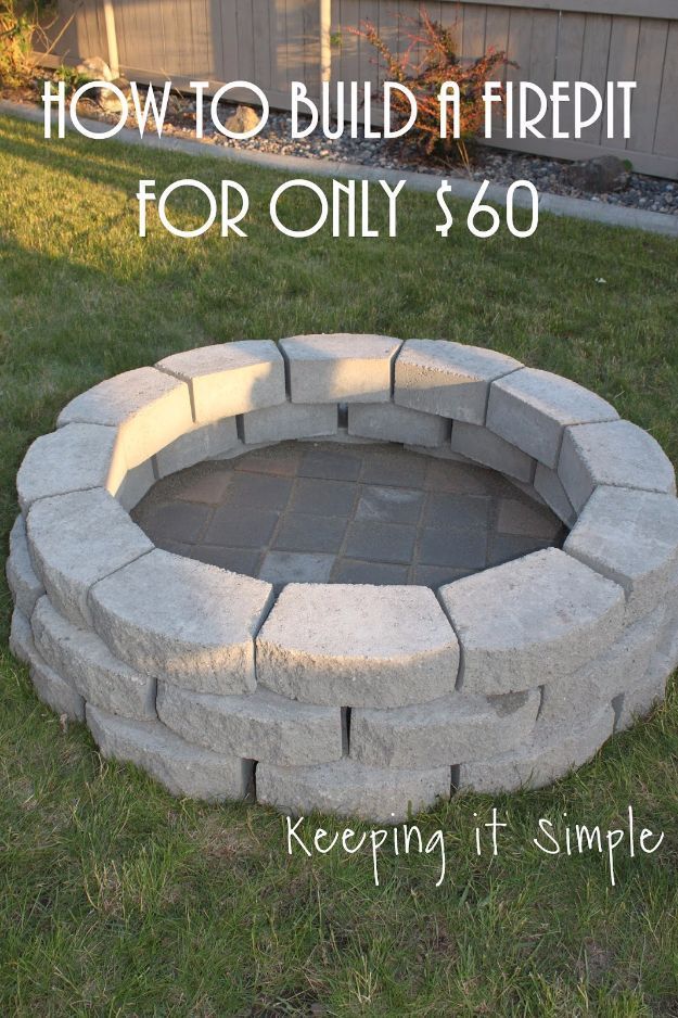 Cheap Diy Backyard Fire Pit Ideas