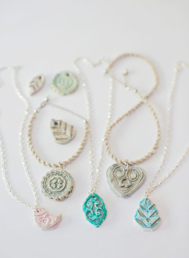 Clay Necklace Pendants Diy