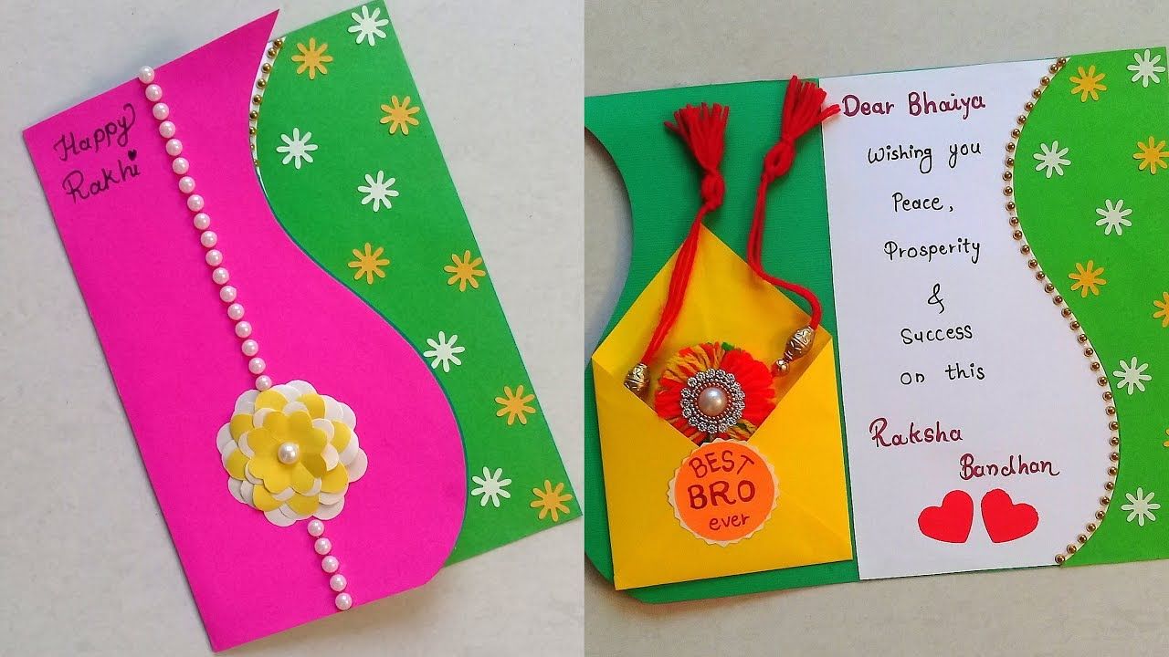 Cute Diy Rakhi Cards