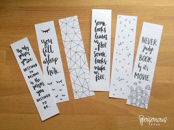 Diy Bookmark Designs With Quotes