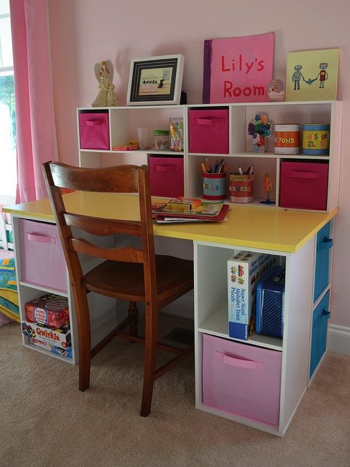 Diy Childrens Desk With Storage