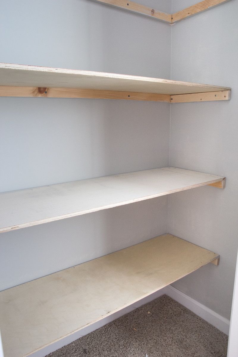 Diy Closet Shelves Wood