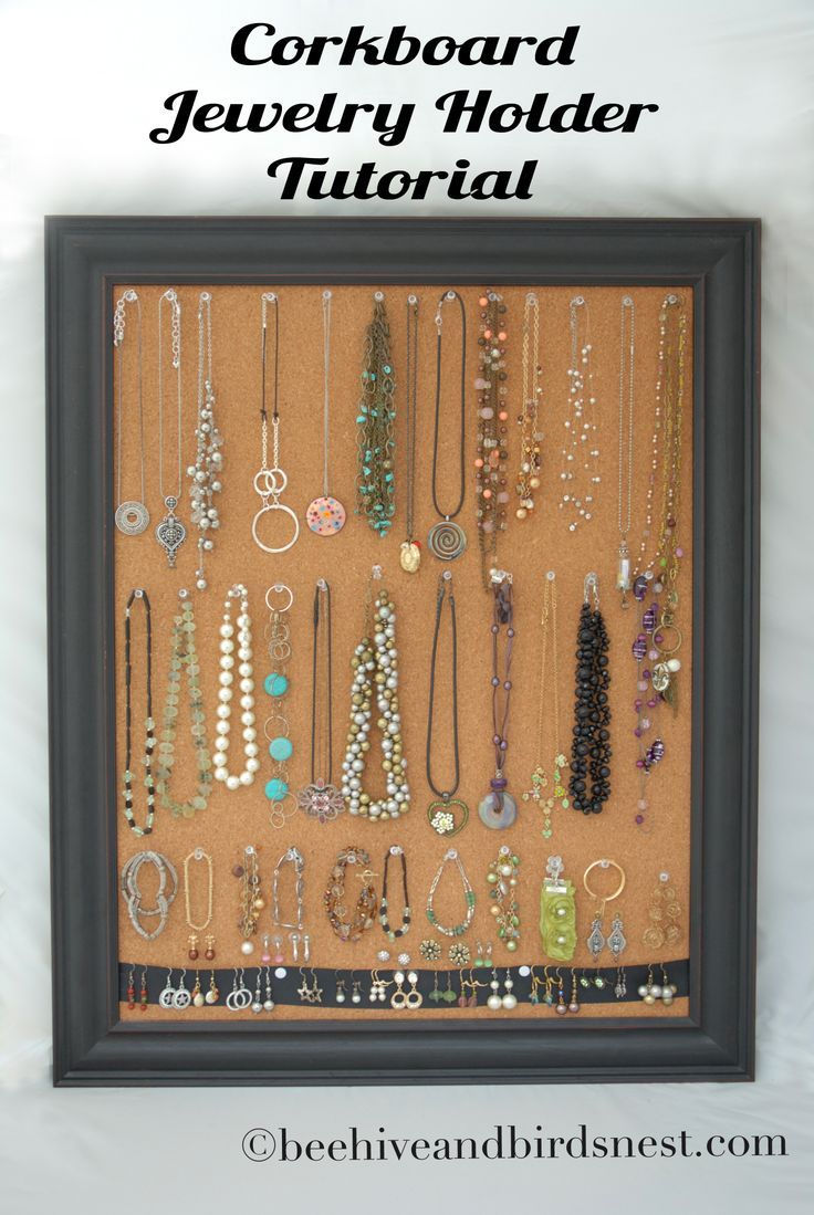 Diy Cork Board Jewelry Display