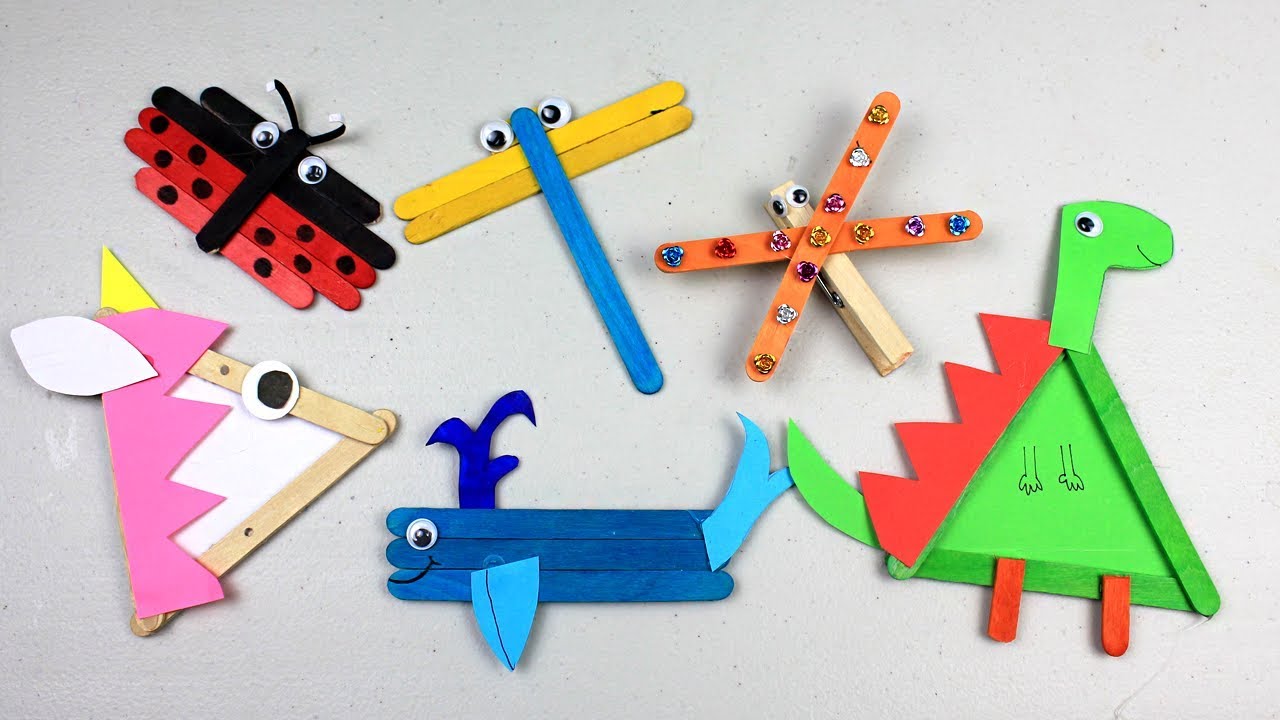 Diy Crafts For Kids With Popsicle Sticks