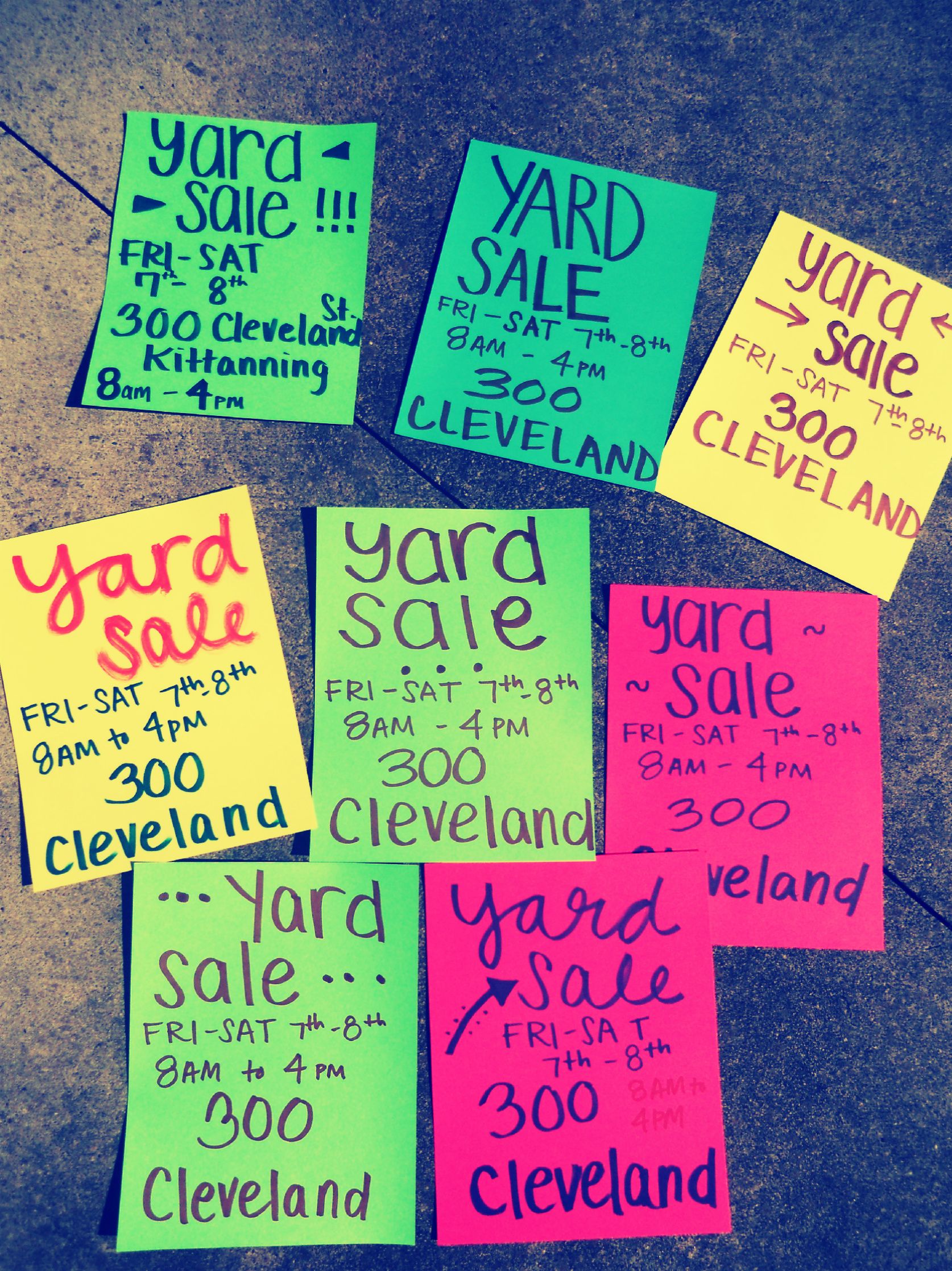 Diy Creative Diy Yard Sale Signs