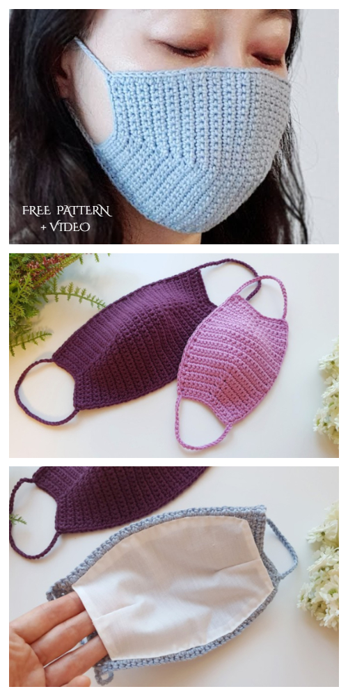 Diy Crochet Crochet Face Mask Pattern Free