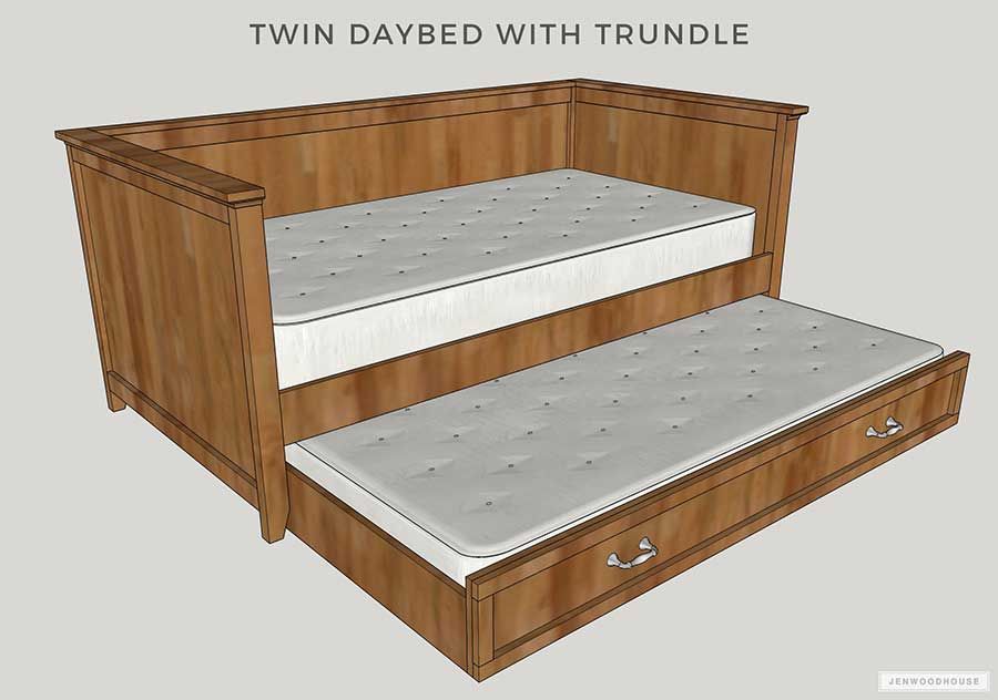 Diy Daybed With Trundle Plans