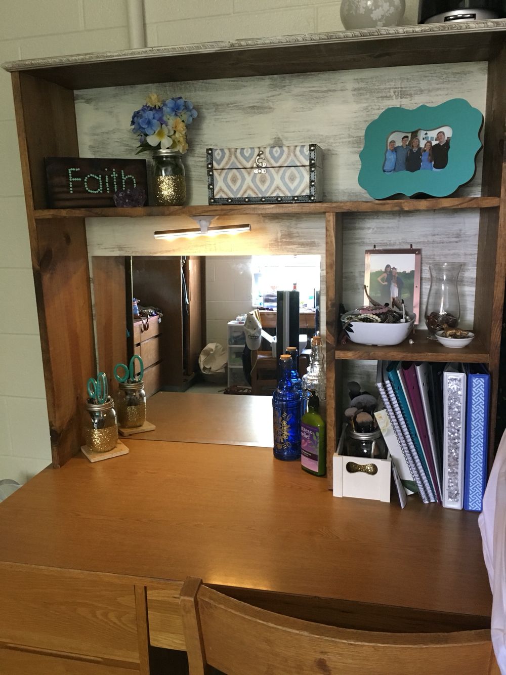 Diy Desk Hutch For Dorm