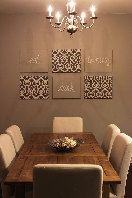 Diy Dining Table Wall Decor