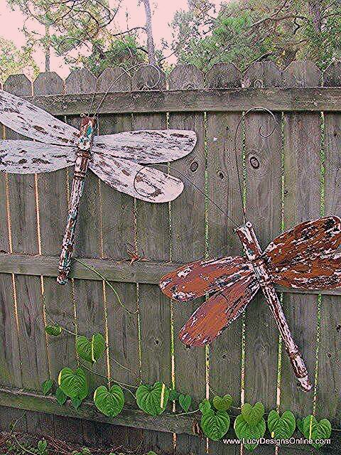 Diy Dragonfly Yard Art