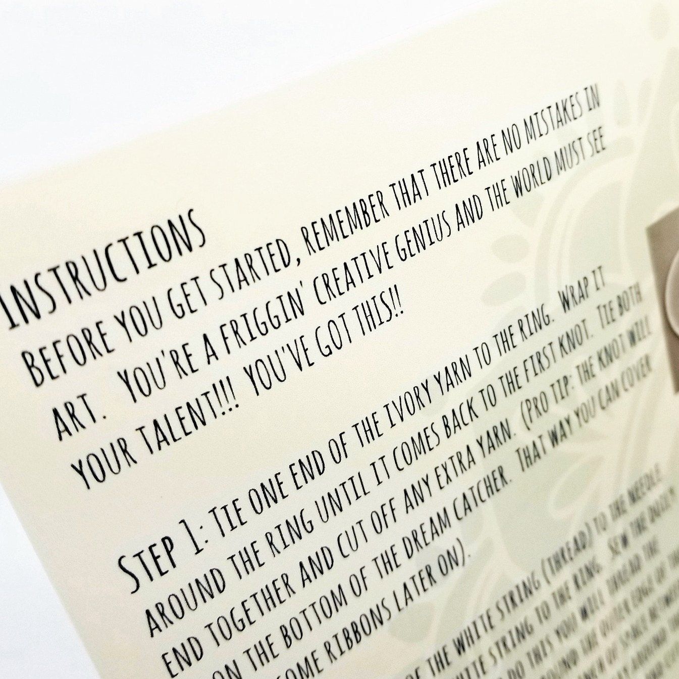 Diy Dream Catcher Kit Instructions