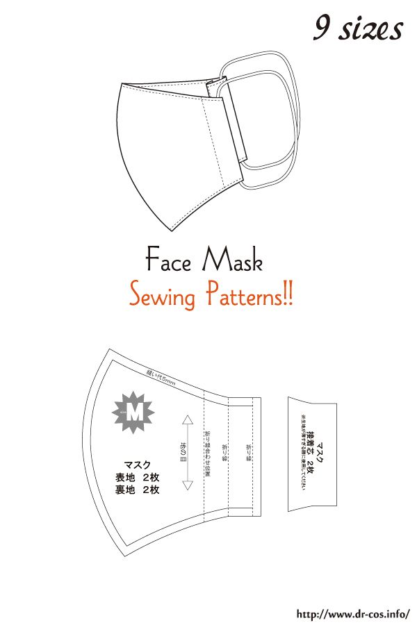 Diy Face Mask Sewing Pattern Measurement