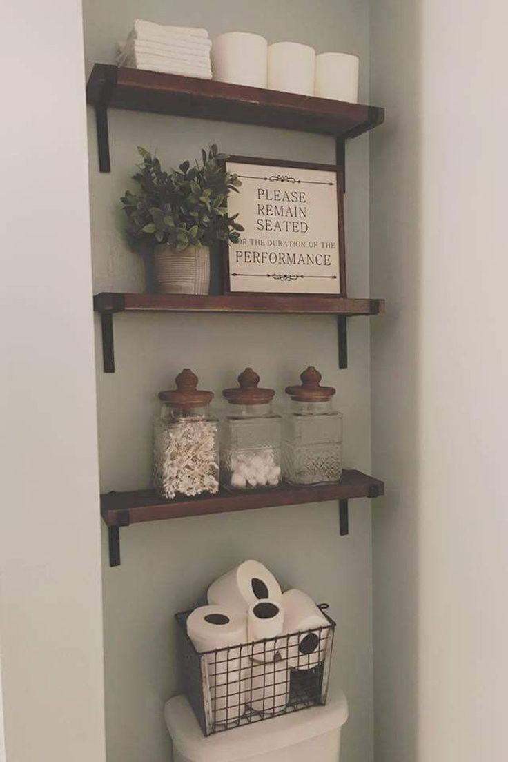 Diy Farmhouse Shelves For Bathroom