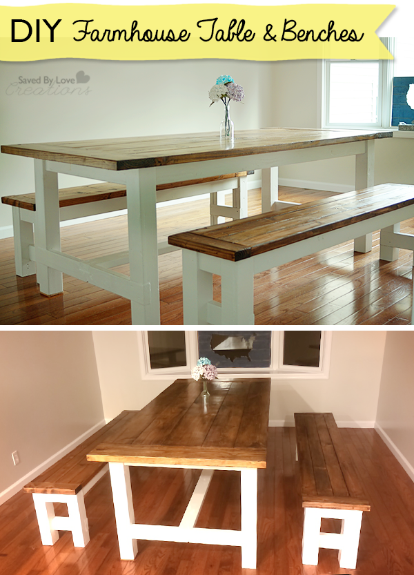 Diy Farmhouse Table And Bench Plans