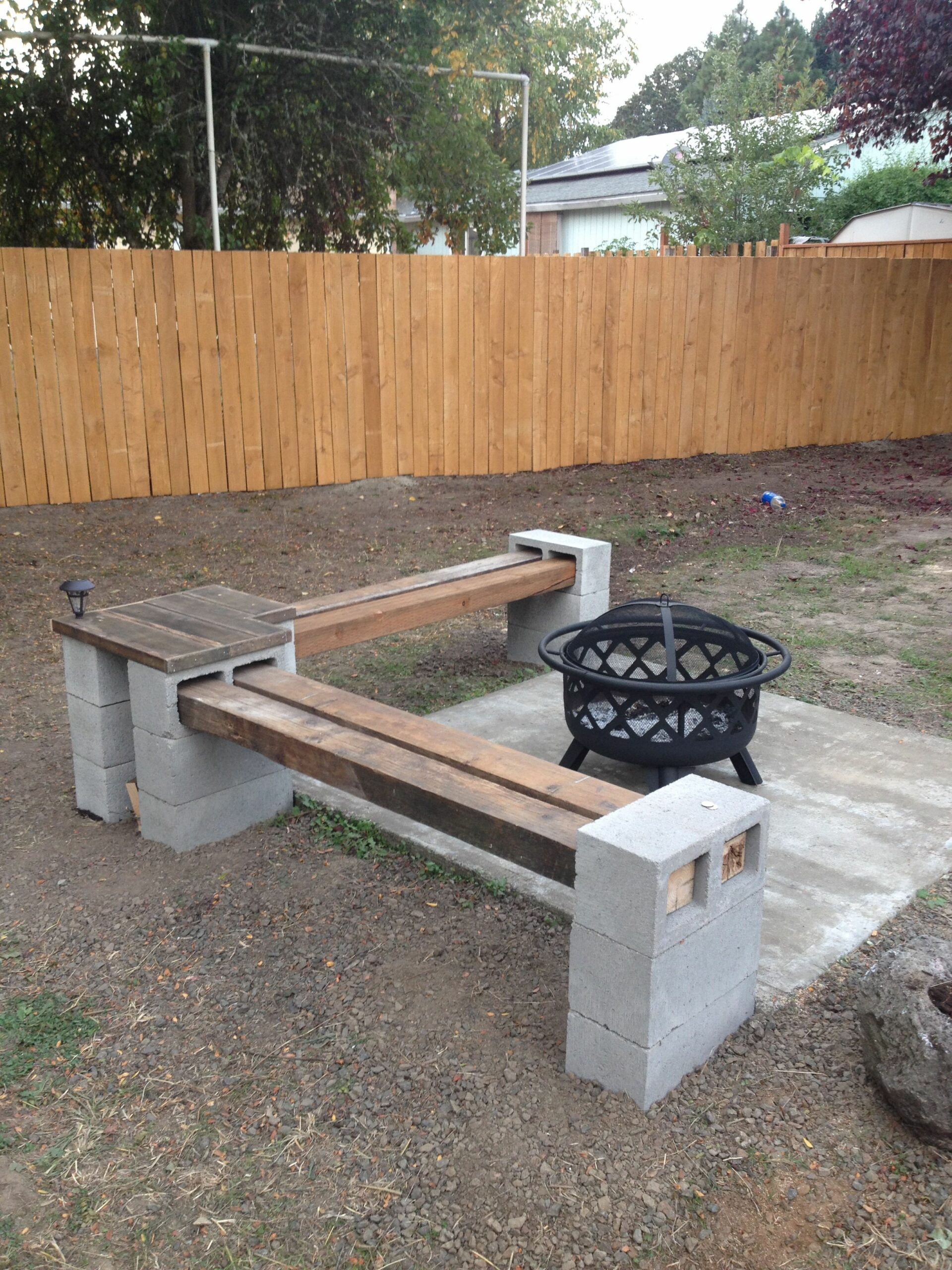 Diy Fire Pit Bench Seating