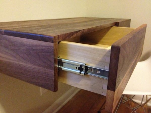 Diy Floating Desk With Drawers