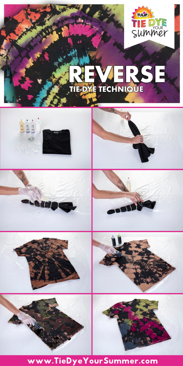 Diy Folding Bleach Tie Dye Patterns