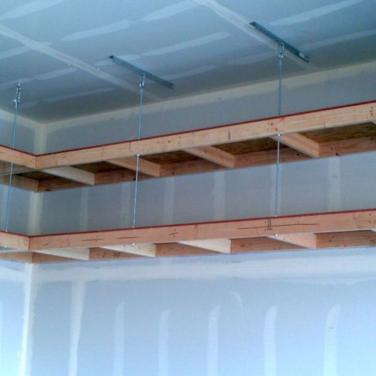 Diy Garage Shelves Ceiling