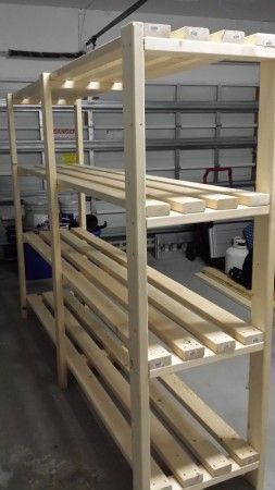 Diy Garage Shelves Free Standing