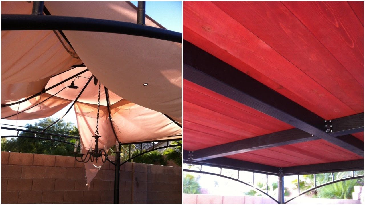 Diy Gazebo Roof Replacement