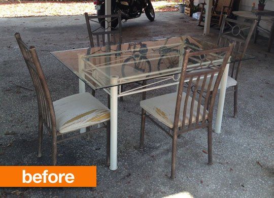 Diy Glass Dining Table Makeover