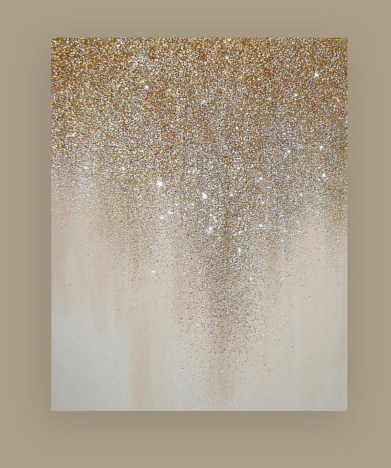Diy Glitter Canvas Wall Art