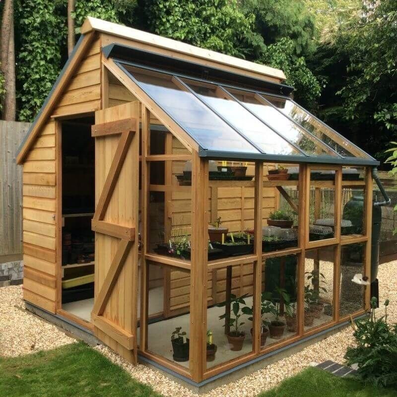 Diy Greenhouse Shed Combo