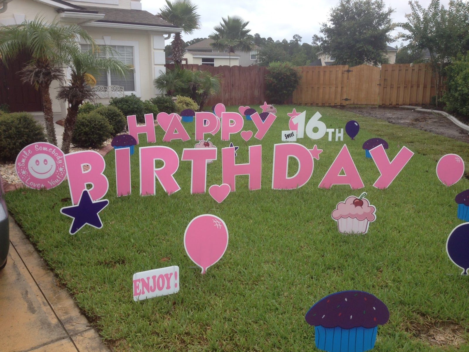 Diy Happy Birthday Yard Signs