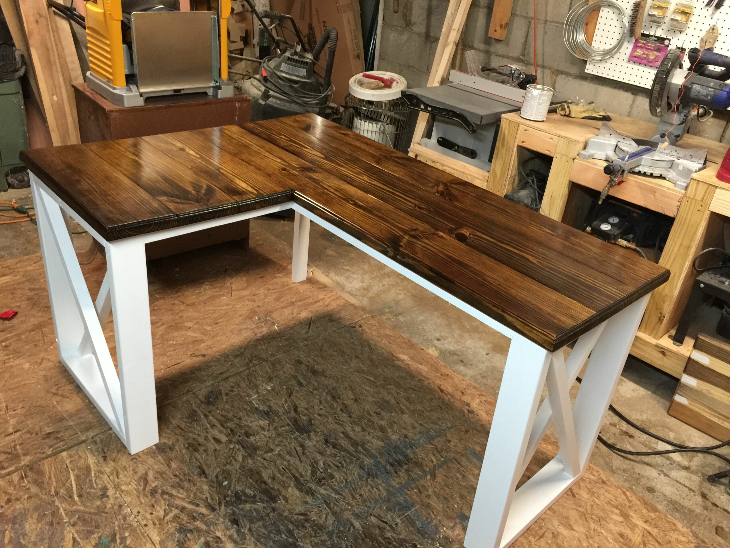 Diy Home Office L Shaped Desk