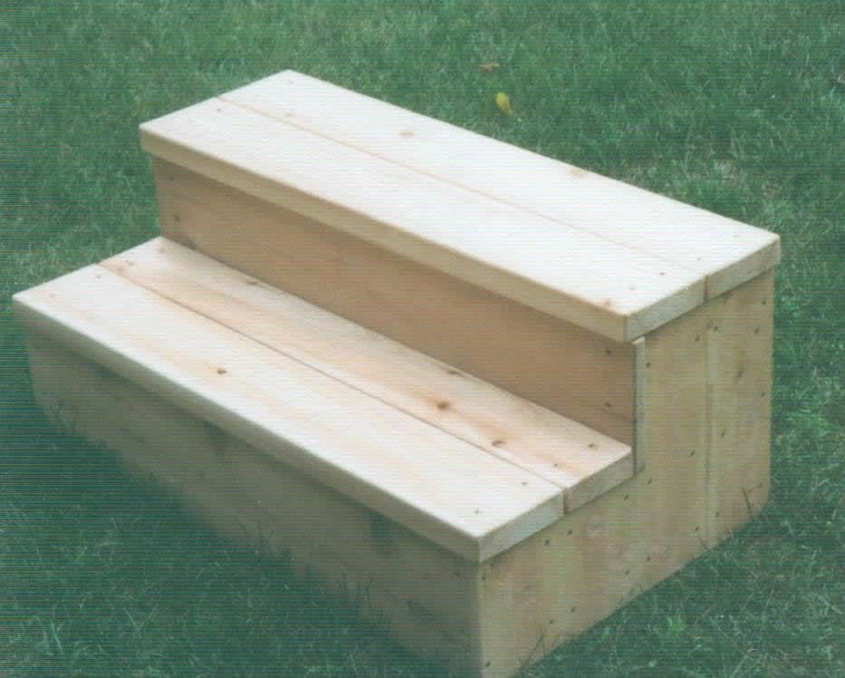 Diy Hot Tub Steps With Storage