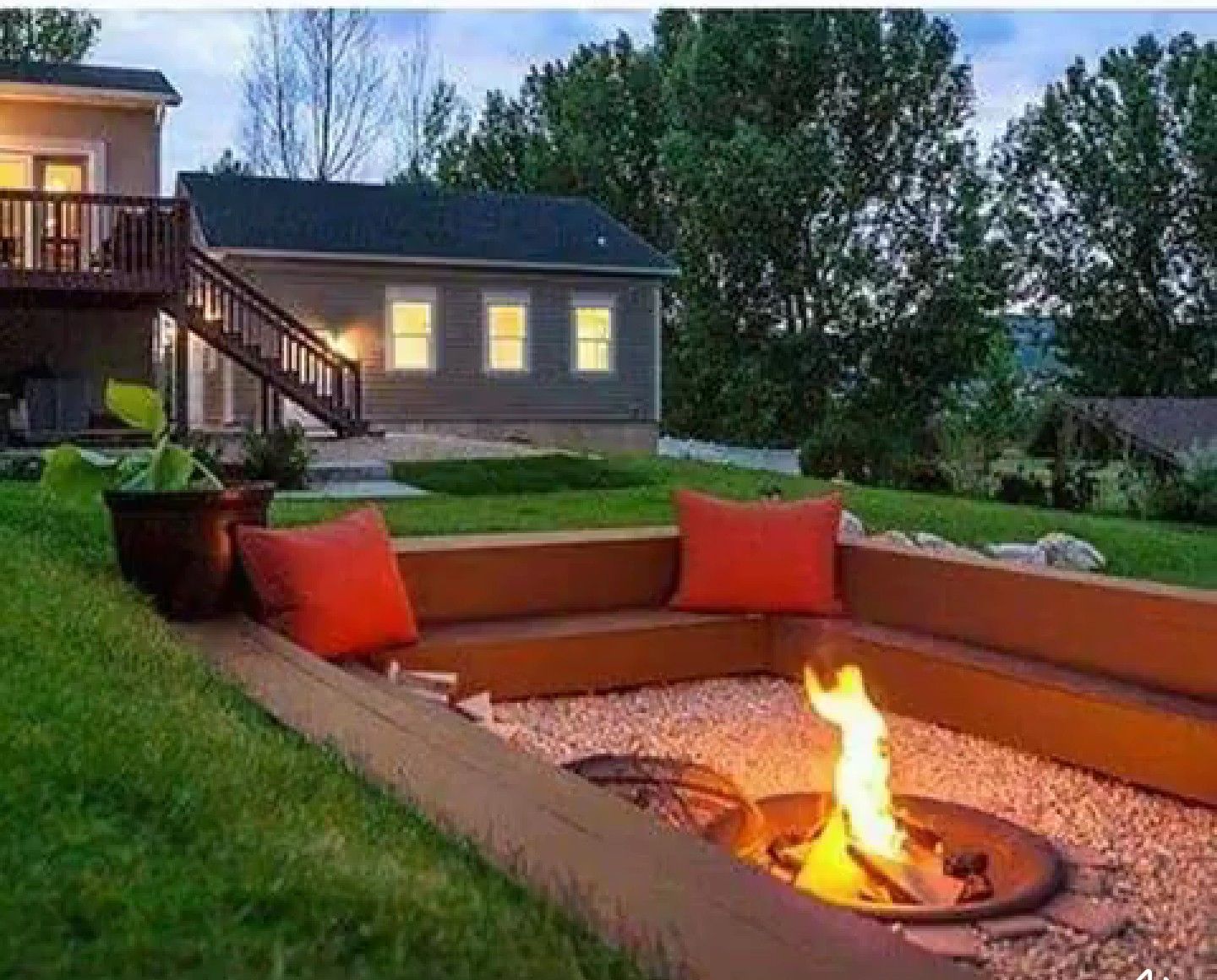 Diy In Ground Fire Pit With Seating