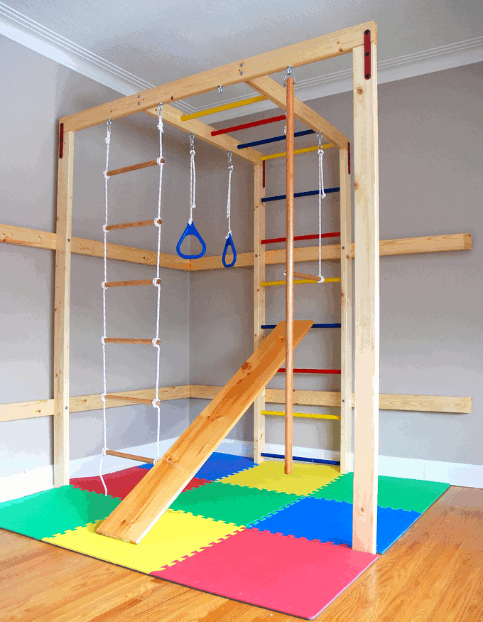 Diy Indoor Jungle Gym For Toddlers