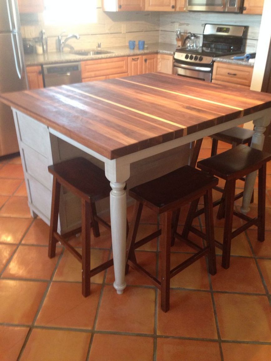 Diy Island Kitchen Table