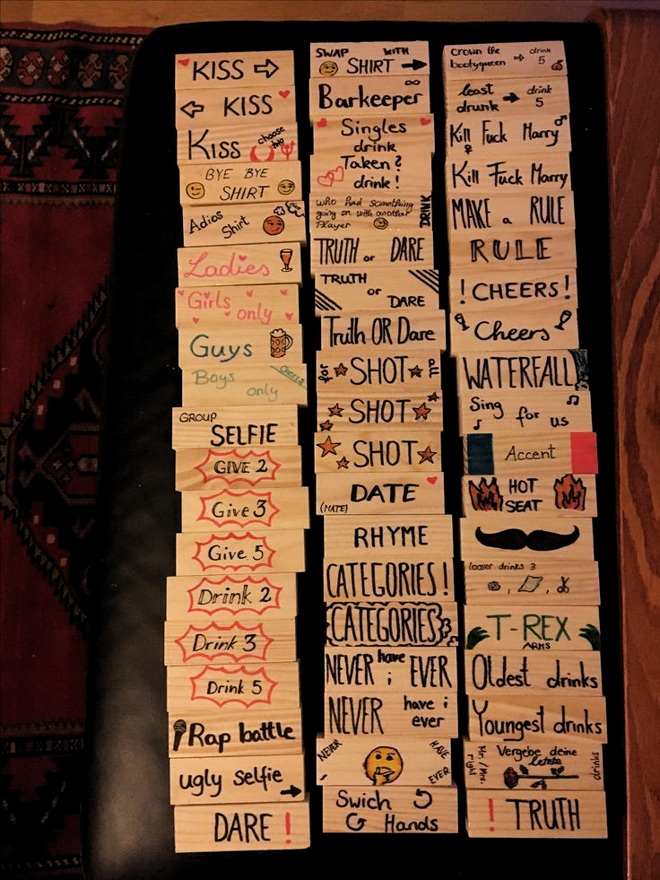 Diy Jenga Drinking Game