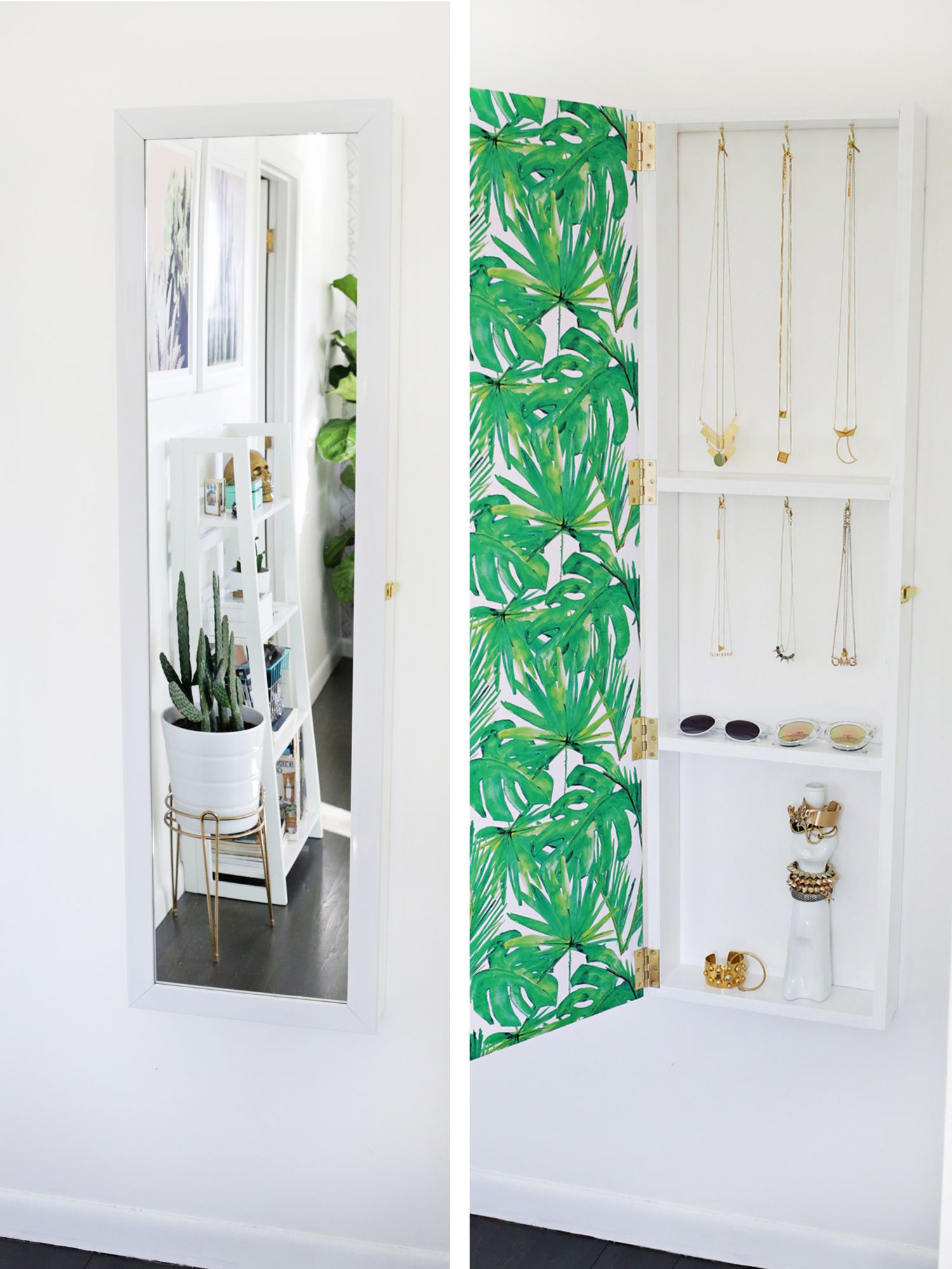 Diy Jewelry Cabinet Mirror