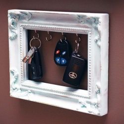 Diy Key Holder Picture Frame