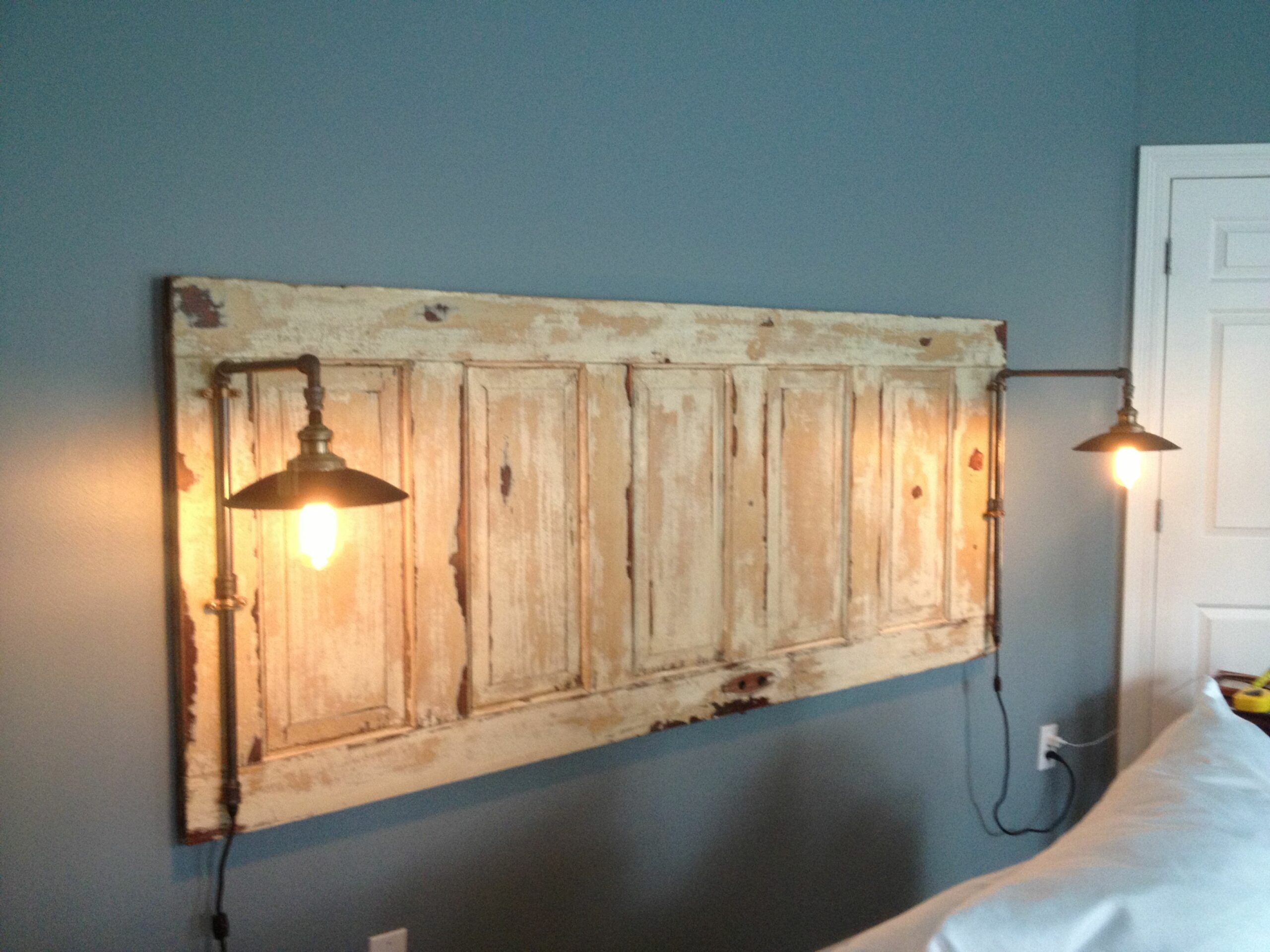 Diy King Headboard With Lights