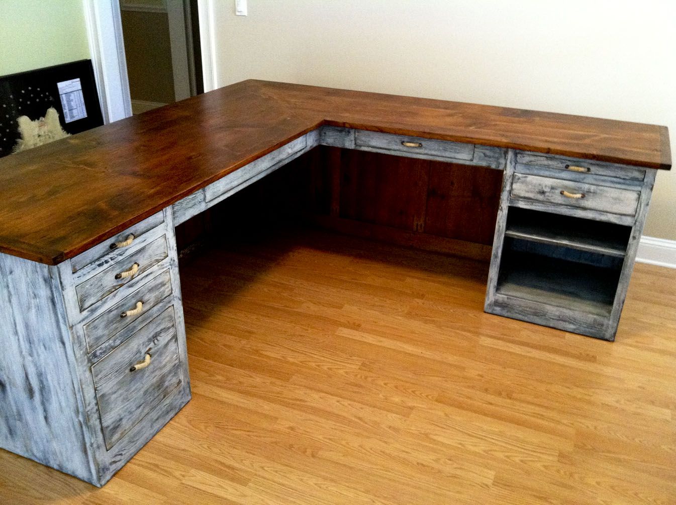 Diy L Shaped Desk With Drawers