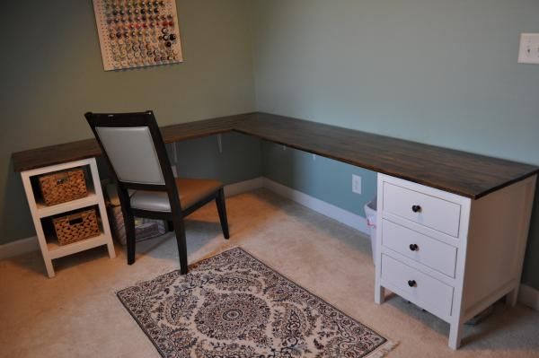 Diy L Shaped Desk With Storage