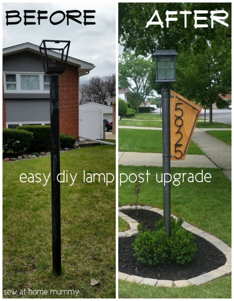 how to make lamp post