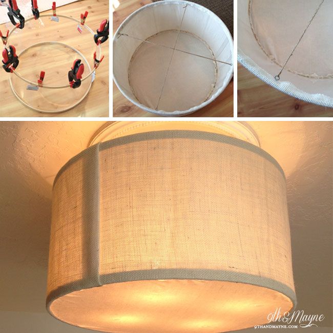 Diy Lamp Shade Ceiling Light