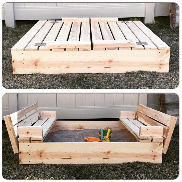 Diy Large Sandbox With Cover