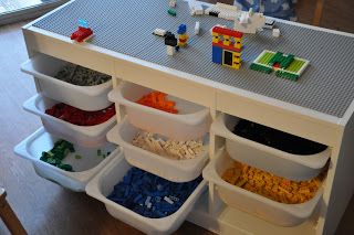 Diy Lego Table Ikea Trofast