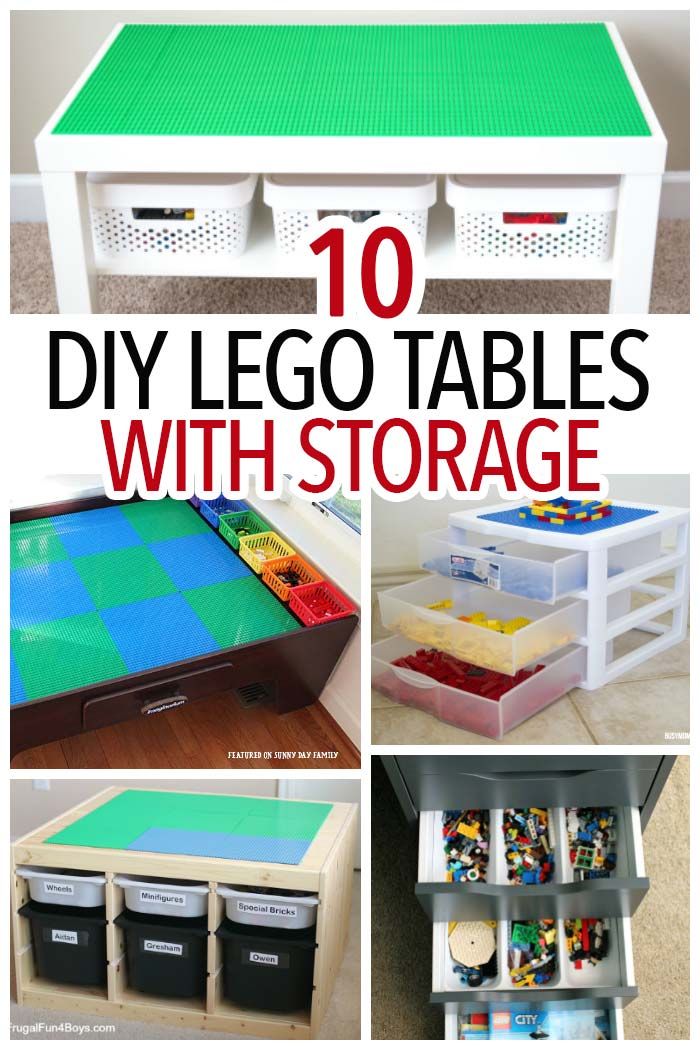 Diy Lego Table With Storage