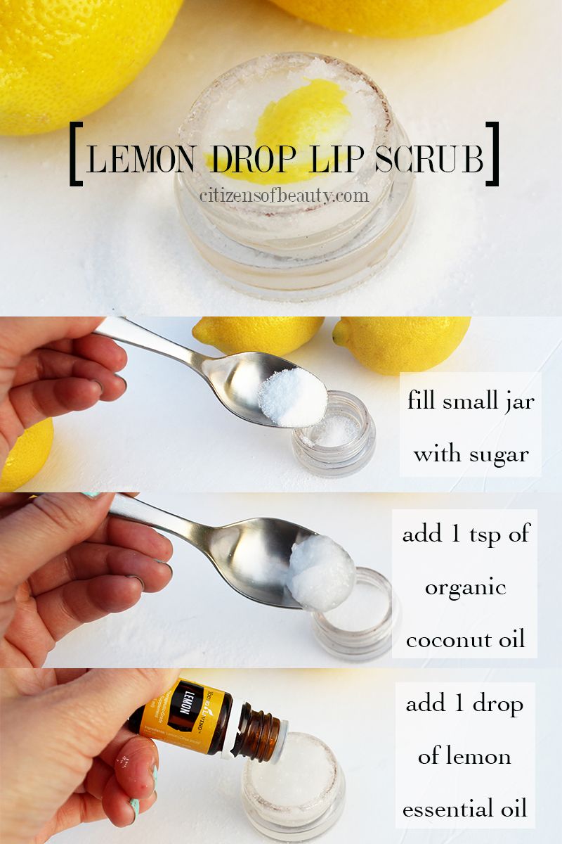Diy Lip Scrub Lemon
