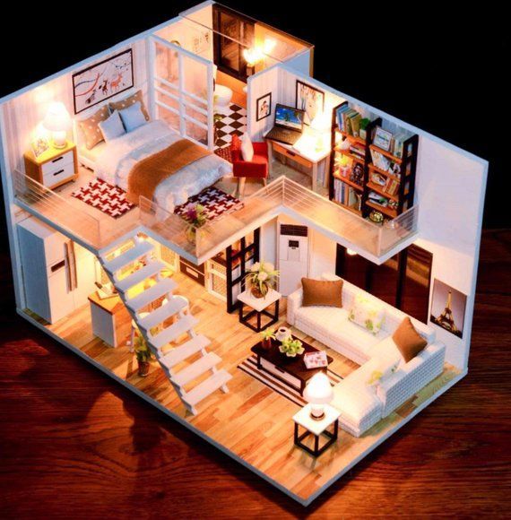 Diy Miniature Dollhouse Kits Uk